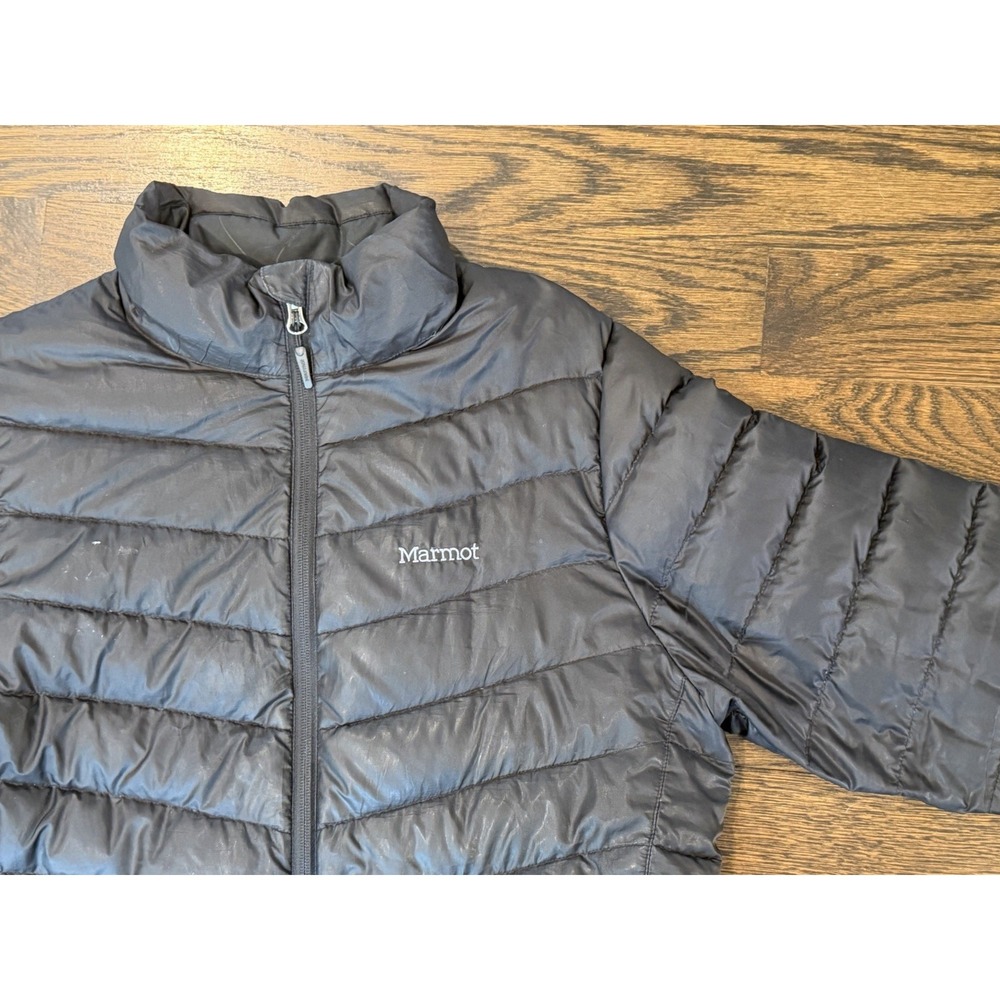 Marmot 700 Fill Jacket Men's XL Black Goose Down Puffer Jacket